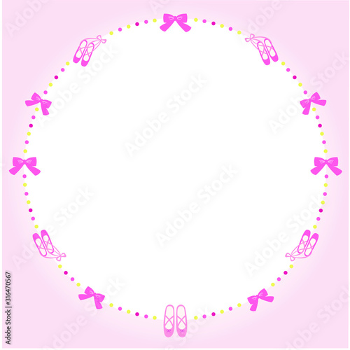 バレエ　バレリーナ　フレーム　背景