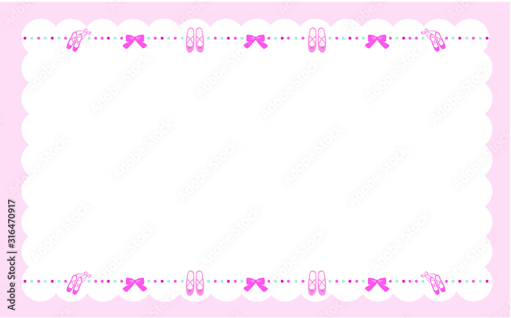 バレエ　バレリーナ　フレーム　背景