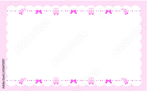 バレエ　バレリーナ　フレーム　背景