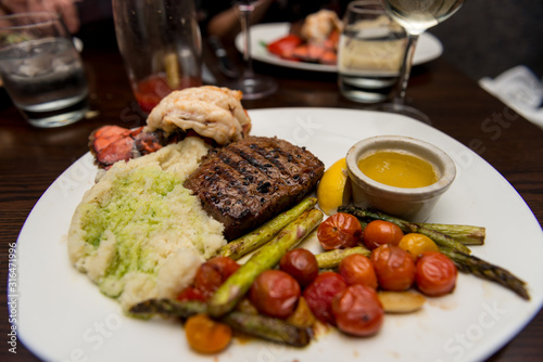 Steak with Lobster Meal