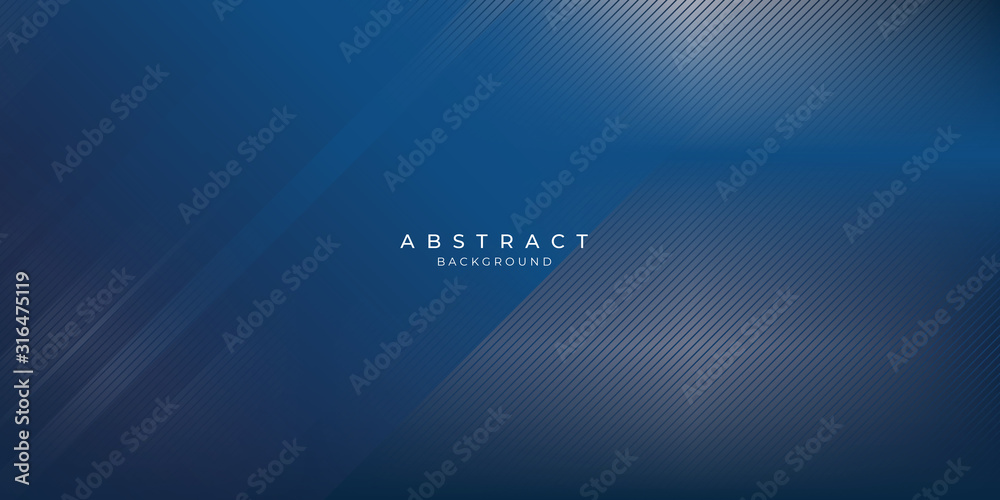 Obraz Abstract blue vector background with lines square gradation