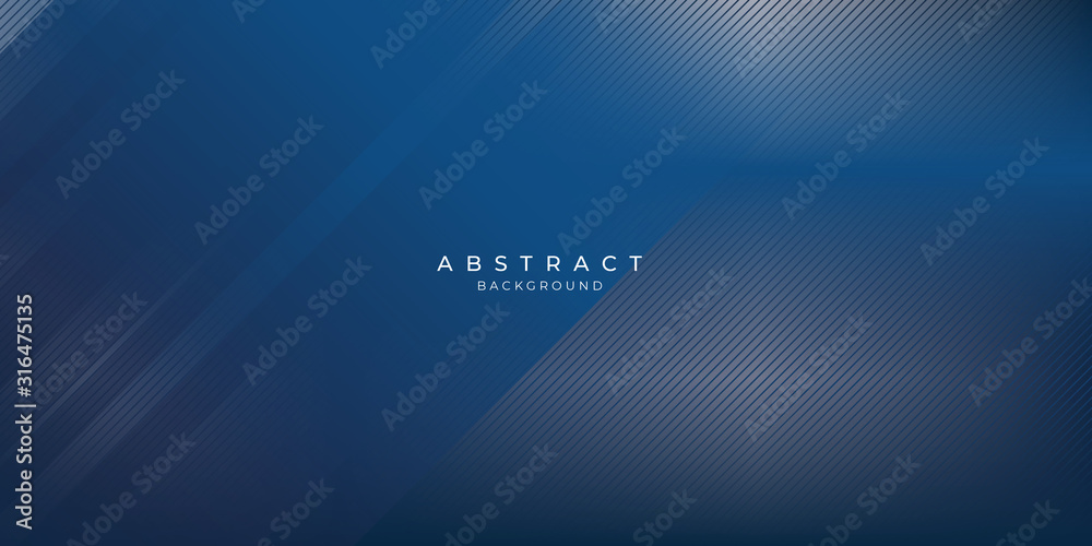 Obraz Abstract blue vector background with lines square gradation