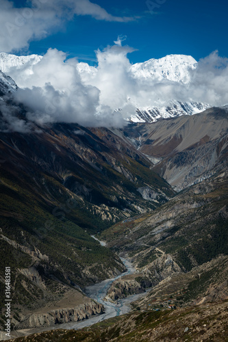 Fototapeta Naklejka Na Ścianę i Meble -  view of the annapurna nepal