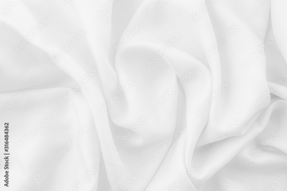 Naklejka premium Abstract luxury white fabric texture for design backdrop.fabric for background.