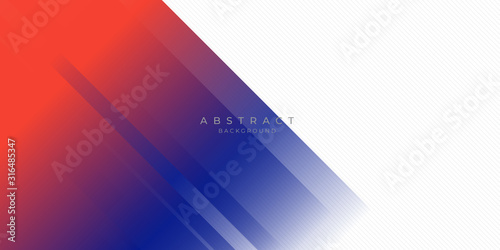 Modern red blue abstract background with stylish line square suit for presentation design