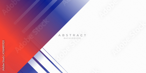 Modern red blue abstract background with stylish line square suit for presentation design