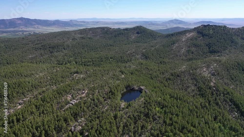 Devil's Lake, Shaitankol Lake, the city of Karkaralinsk. Eastern Kazakhstan: photo