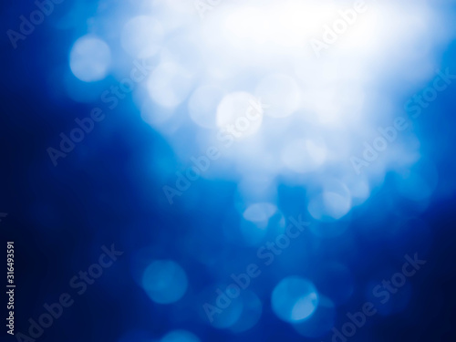 blue bokeh abstract light background. © K.PND4289