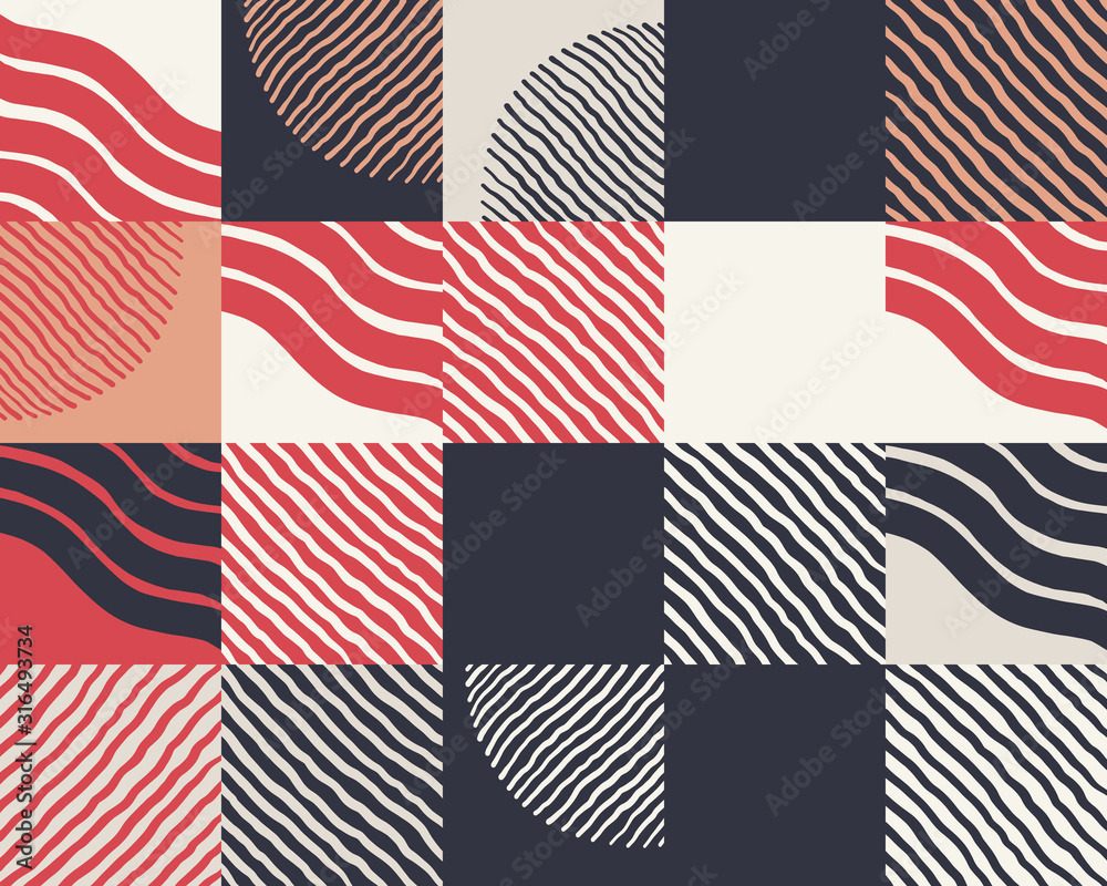 Fototapeta premium Abstract Vector Hand-drawn Pattern Design