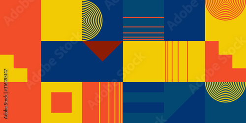 Unusual Vector Abstract Geometric Artwork