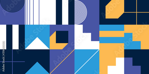 Unusual Vector Abstract Geometric Artwork