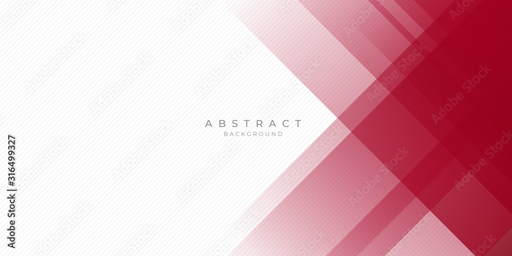 Obraz Abstract modern background gradient color. Red maroon and white gradient with stylish line and square decoration suit for presentation design.