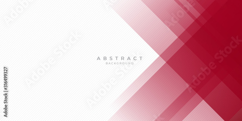 Obraz na płótnie Abstract modern background gradient color. Red maroon and white gradient with stylish line and square decoration suit for presentation design.