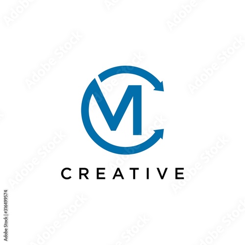 Free Download Letter M Logo. minimalist Unique modern geometric creative elegant. Vector icon - GFXLoad