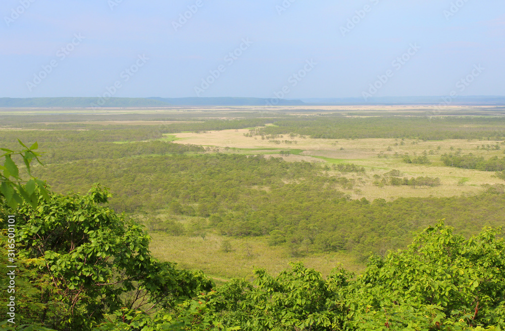 釧路湿原の眺望　釧路湿原国立公園