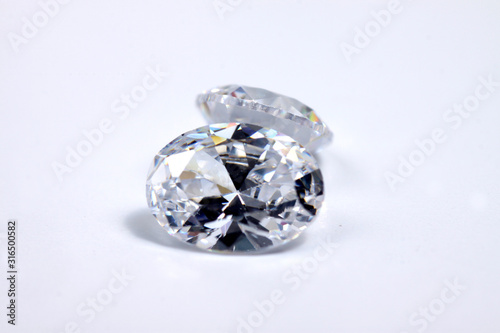 Wallpaper Mural Macro shoots of a group of diamonds that has different shapes, heart, round, pear, asscher, oval, princess, isolated background Torontodigital.ca