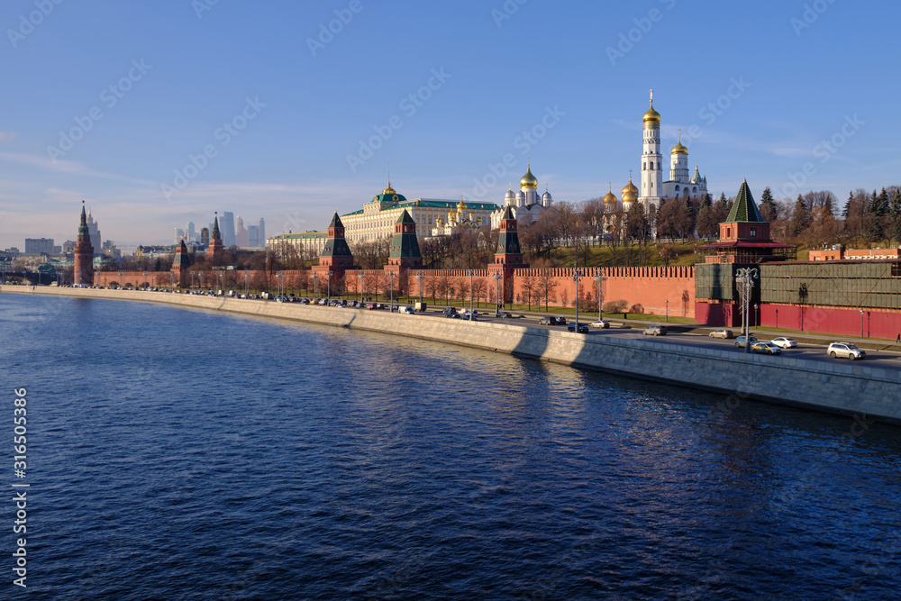 Landscape overlooking the Moscow Kremlin