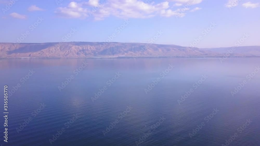 Sea of Galilee in Tiberias, Israel Kinnereth Lake. Sea of Galilee in Tiberias, Israel Kinnereth Lake.