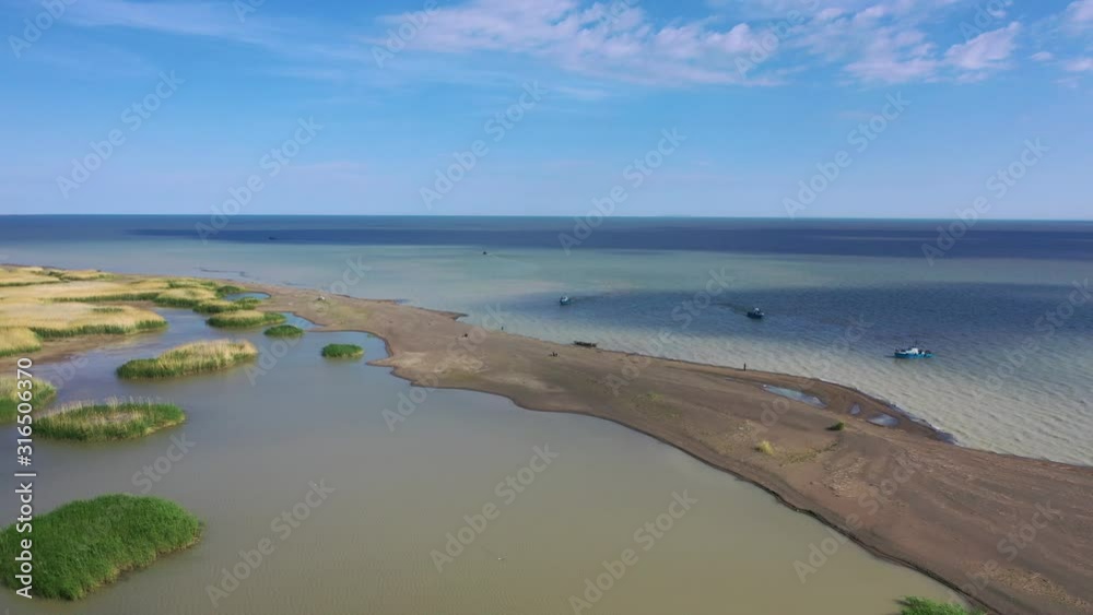 Fishermen on lake Zaysan. Eastern Kazakhstan: Fishermen on lake Zaysan. Eastern Kazakhstan: