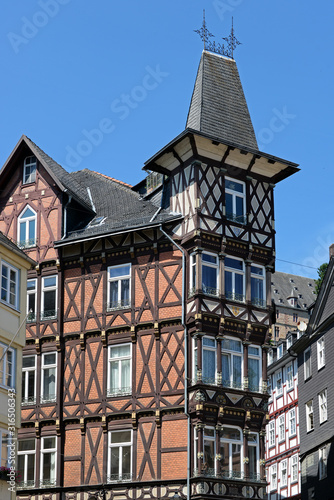 prachtvolles Fachwerk in Marburg an der Lahn © aro49
