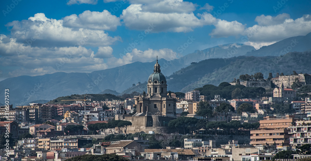 Messina Sicily Cityscape on a Sunny Day