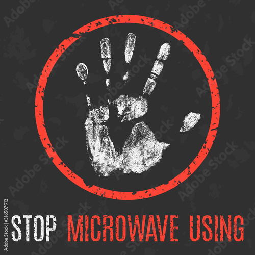 Global problems of humanity. Stop microwave using