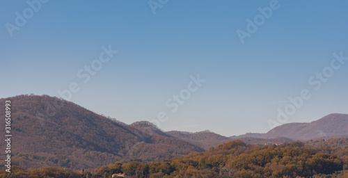 Campania, Italy. Roccamonfina Regional Park. Spectacular winter panorama. photo