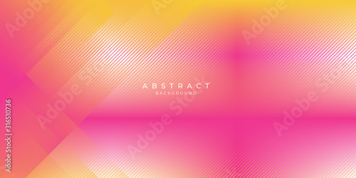 Abstract background orange banner presentation design. Modern background gradient color pink and orange.