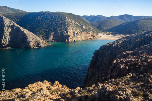 La spiaggia di Cala Domestica