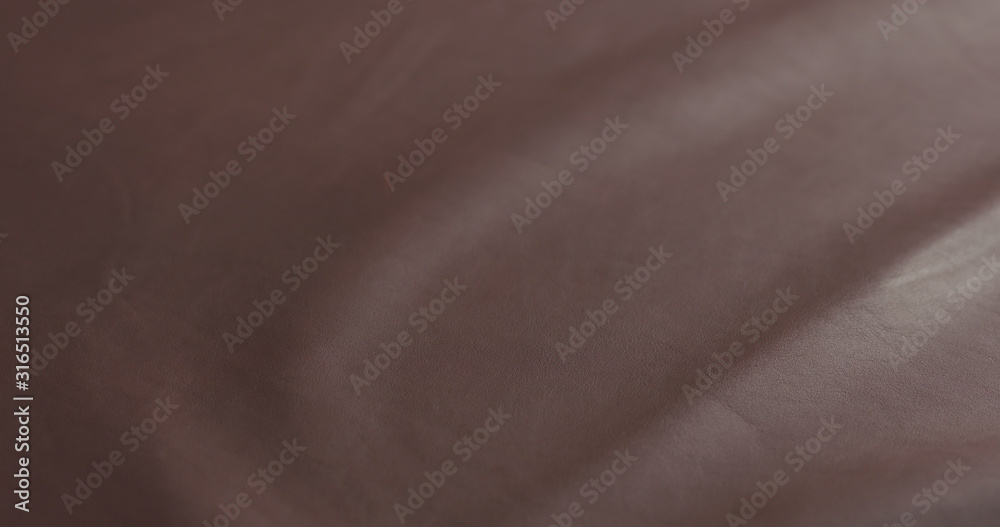 Closeup shot of brown leather