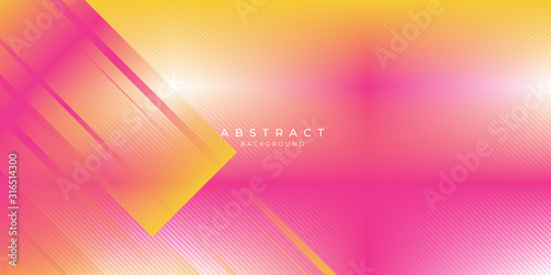 Abstract background orange banner presentation design. Modern background gradient color pink and orange.