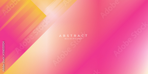 Abstract background orange banner presentation design. Modern background gradient color pink and orange.