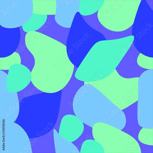 Seamless pattern vector shades of blue color background. .Abstraction.