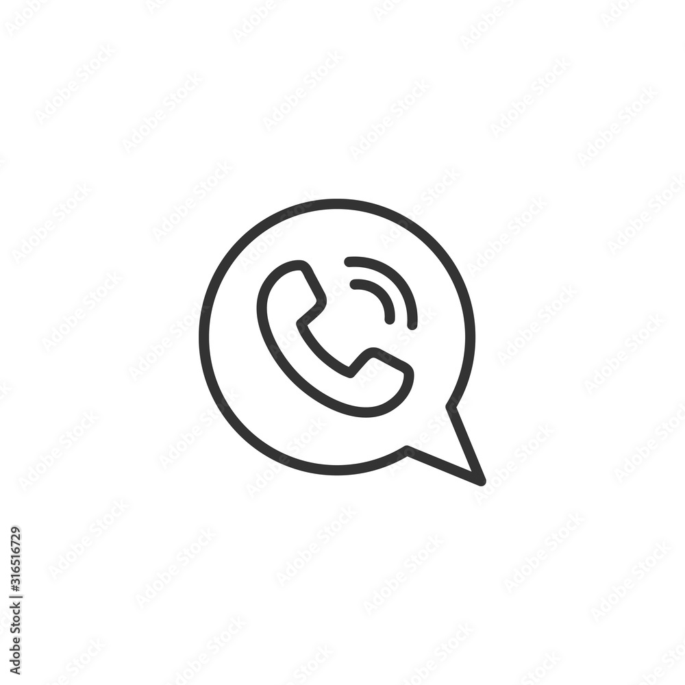 Mobile phone icon in flat style. Telephone talk vector illustration on white isolated background. Hotline contact business concept. Mobile phone icon in flat style. Telephone talk vector illustration on white isolated background. Hotline contact business concept.