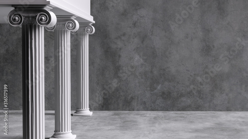 Fotografia Colonnade with ionic columns