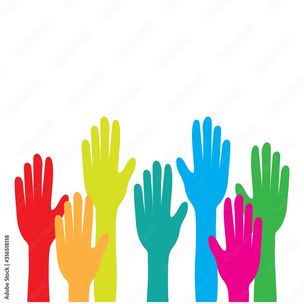 hand up logo vector hand up logo vector