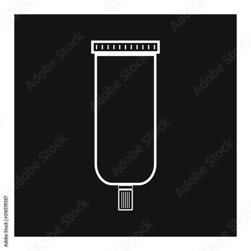 vector icon with natural pomade shape