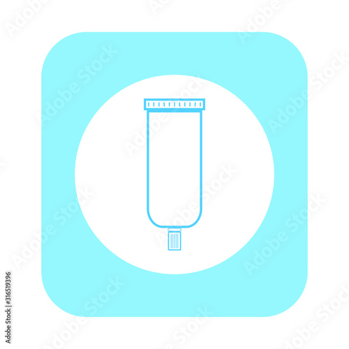 vector icon with natural pomade shape