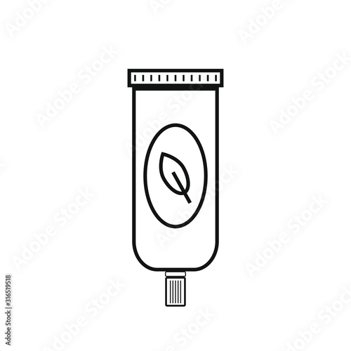 vector icon with natural pomade shape