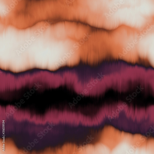 Abstract faded red tie dyed effect work folk textured casual modern unique seamless repeat raster jpg pattern swatch.