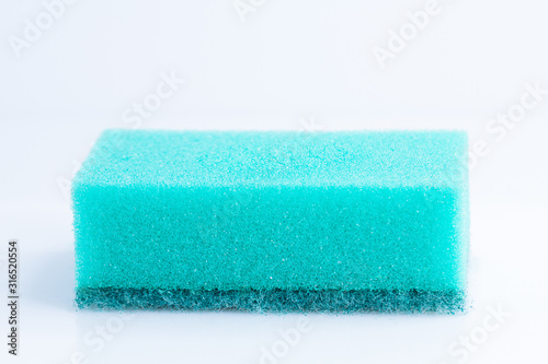 green dish washing sponge