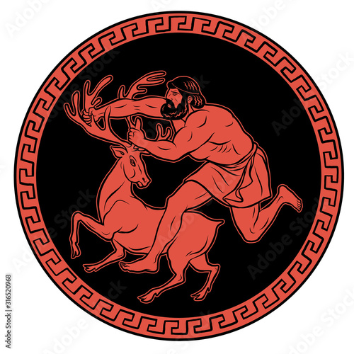 Ceryneian Hind. 12 Labours of Hercules Heracles