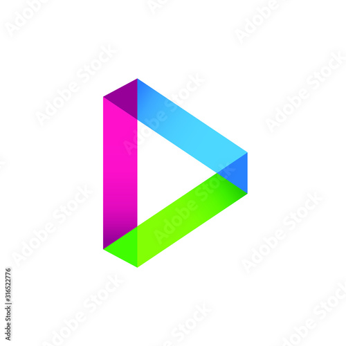 Free Download Abstract geometric shape futuristic illustration liquid element 3D geometry technology tech flux twist warp fantasy triangle - GFXLoad