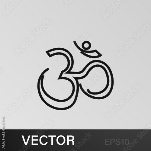 hinduism religious belief icon on white background. Diwali Hindu festival elements for graphic and web design on white background on white background