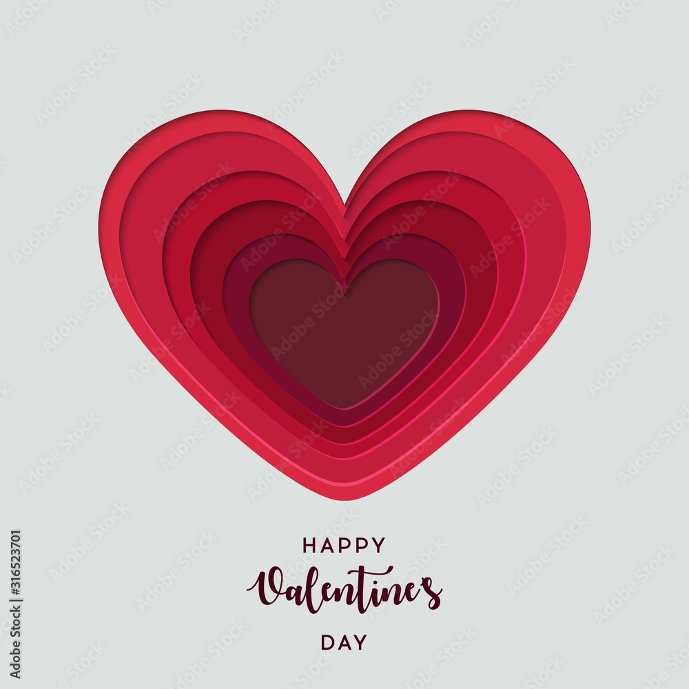 Paper cut heart. Template for Valentines day and greeting card backgrounds. Paper cut heart. Template for Valentines day and greeting card backgrounds.