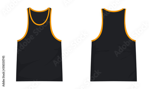 Tank Top Mockup Template  Fashion Techpack  Gym Boxing Fitness Cross Training Workout 