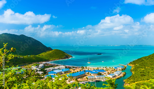Slika na platnu Anse Marcel on the island of Saint Martin in the Caribbean