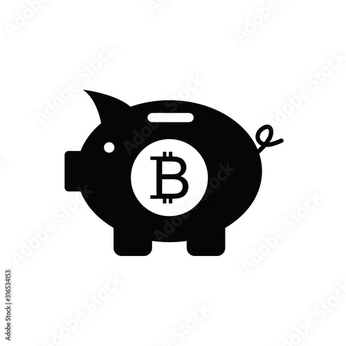 Money icon. Piggy bank - saving money icon