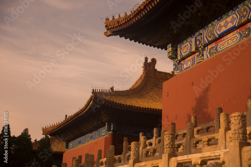 pagodas in Forbidden City  beijin  china