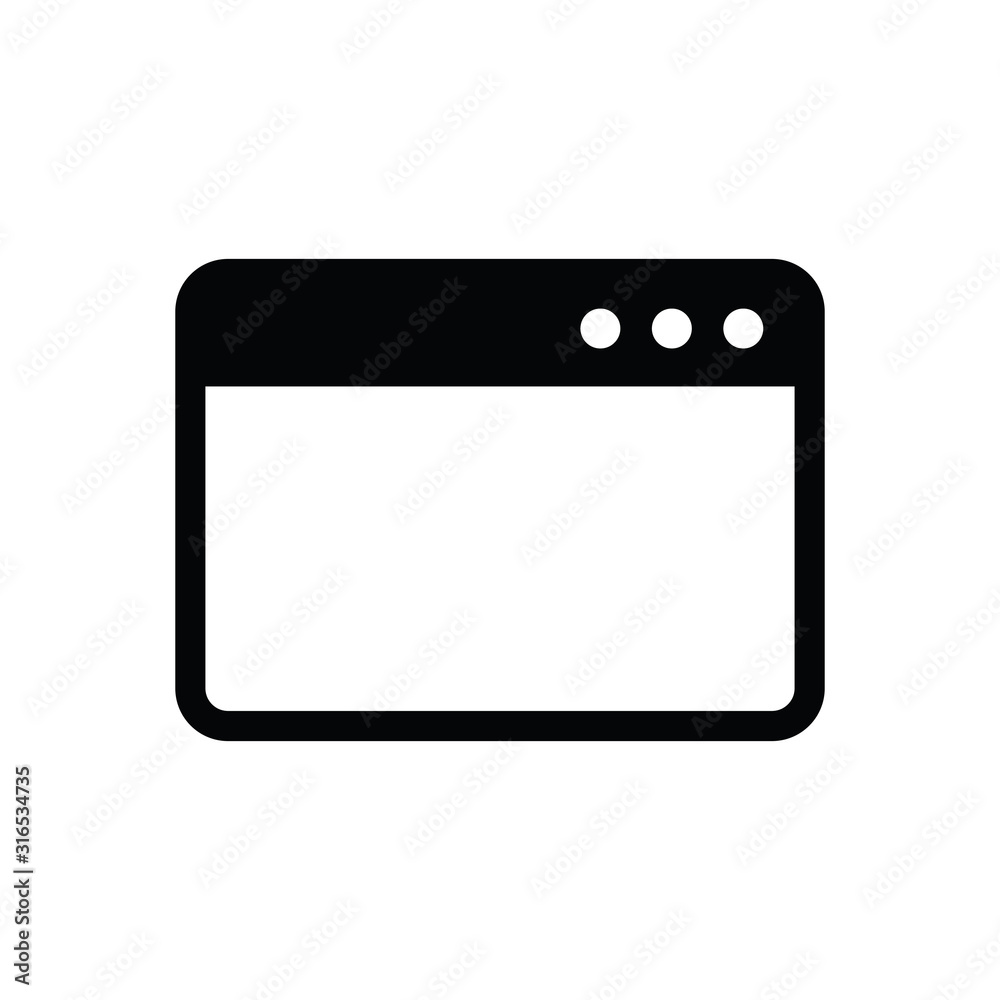 Webpage icon/ internet icon/ browser icon Webpage icon/ internet icon/ browser icon